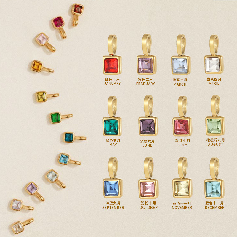Charm Necklace Dainty - CARLIDANA Zarif Kadınlar Doğum Günü Hediyesi