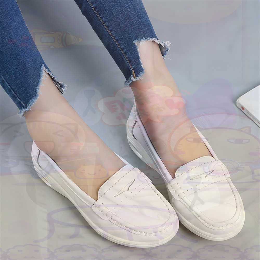 Women Accessories Brand Name Ideas - Yumuşak Slip-on Bayan Büyük Boy Ayakkabı