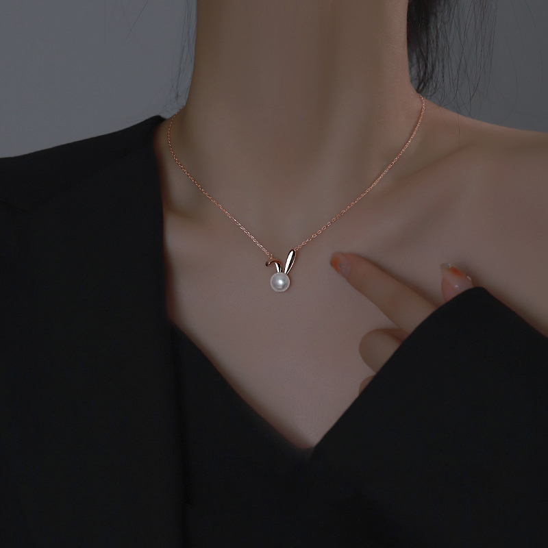 Sevimli tavşan inci kolye koly - Women Accessories Meaning incelemesi ve fiyatı