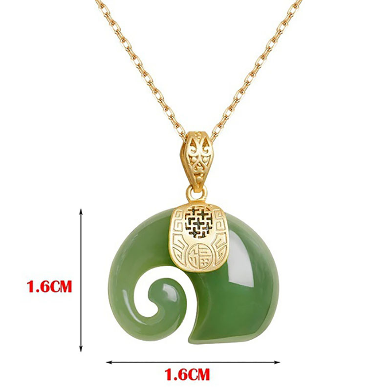 Butik Doğal Taş Hetian Yeşim F - Charm Necklace Dainty incelemesi ve fiyatı